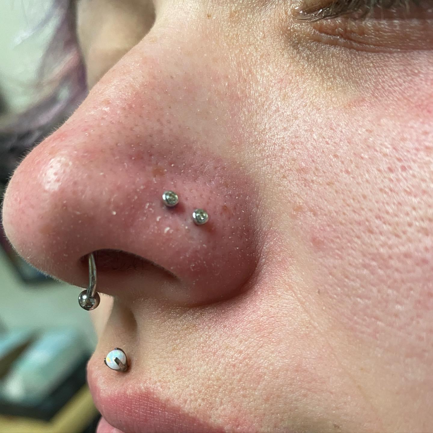 Double Nostril — nostril piercing